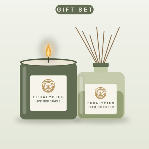 Candle & Diffuser Gift Set by The Euca Scents